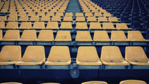 An empty stadium